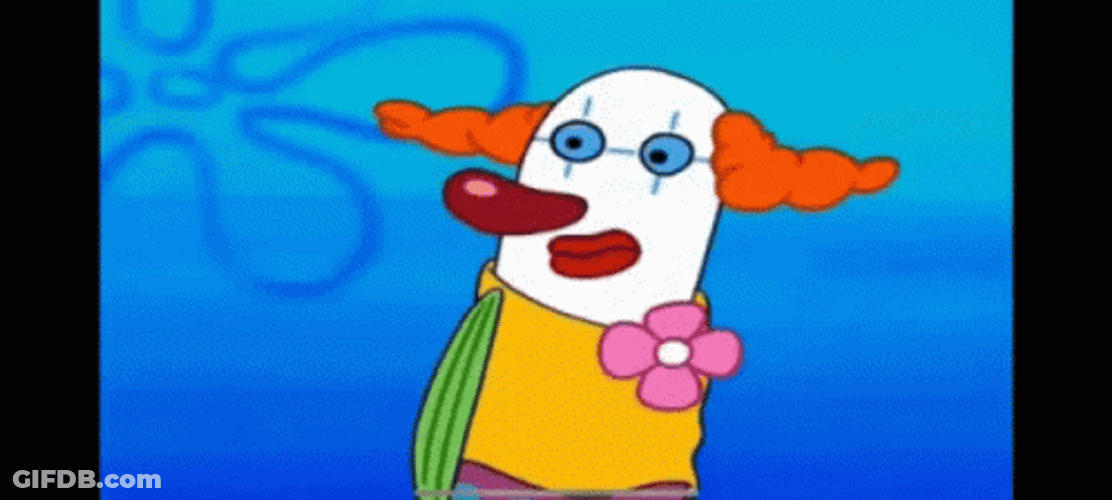 SpongeBob Clown Show GIF
