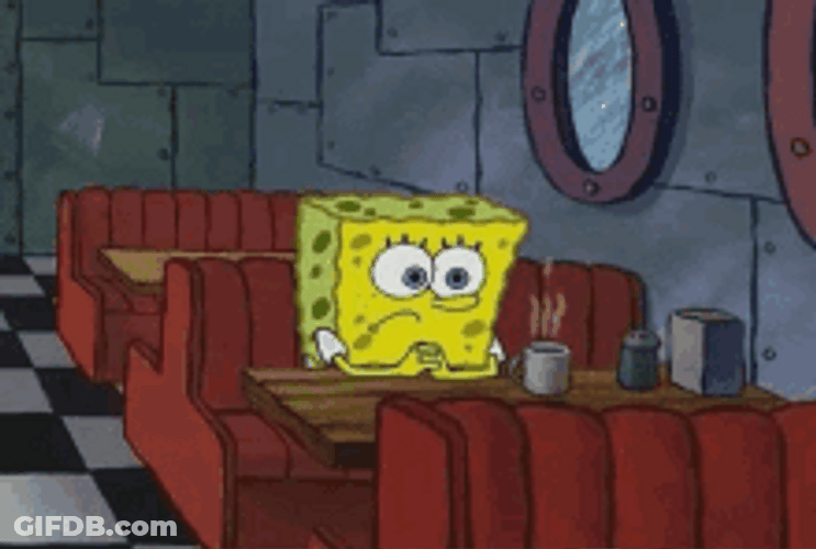 Spongebob Coffee Table Mmmm Think GIF