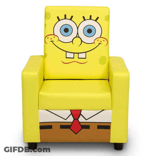 Spongebob Comfy Soft Chair GIF