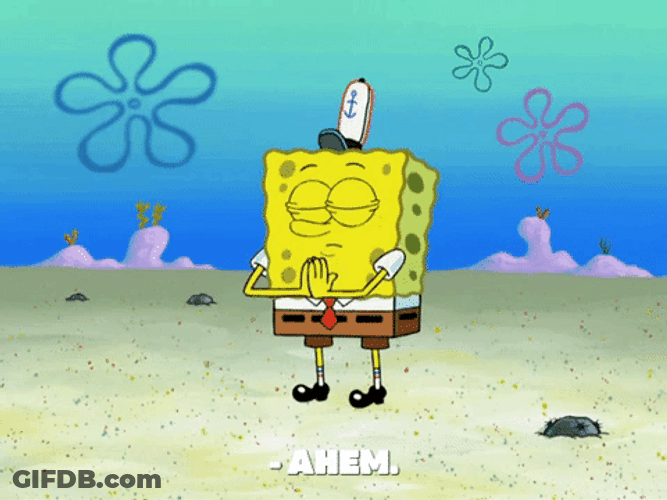 Spongebob Coughing Ahem GIF