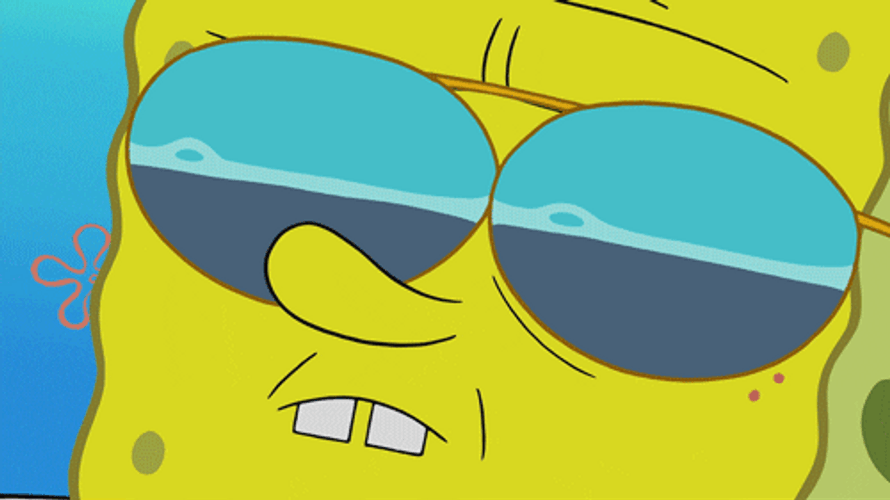 SpongeBob Cowboy Shades GIF