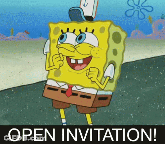SpongeBob Dance Open Invitation GIF