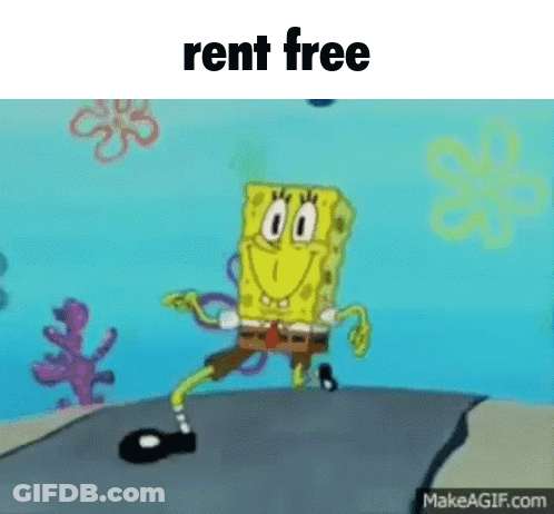 SpongeBob Dancing Rent Free GIF