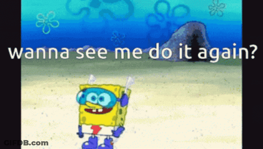 Spongebob Do It Again GIF