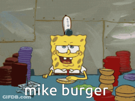 SpongeBob Eating Hamburger GIF