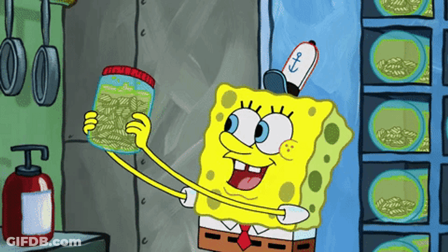 Spongebob Fire Fine Month For Pickles GIF