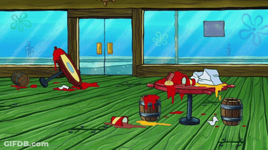 Spongebob Fire Flying GIF