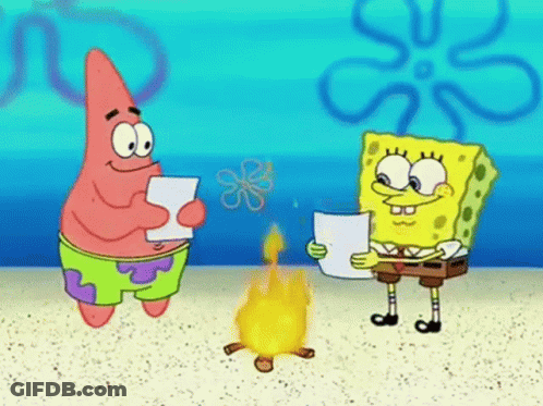 Spongebob Fire GIF