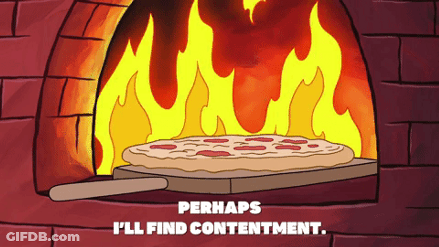 Spongebob Fire Pizza GIF