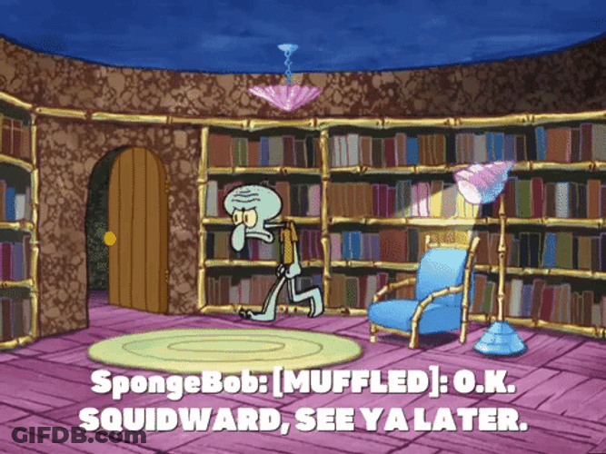 Spongebob Fire See You Later Squidward GIF