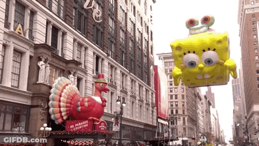 SpongeBob Float Parade GIF