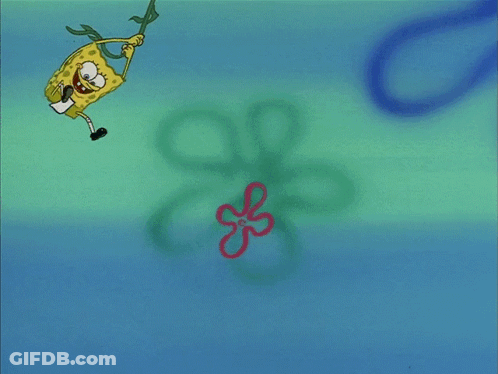 Spongebob Floating In Air GIF