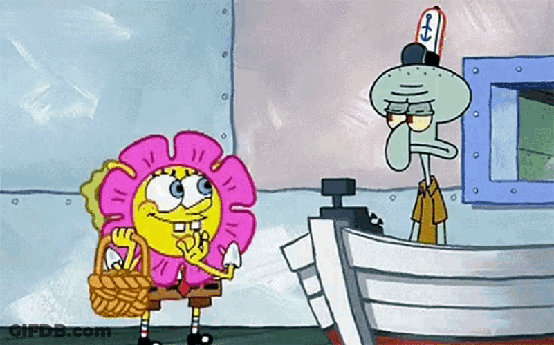 Spongebob Flower Power GIF