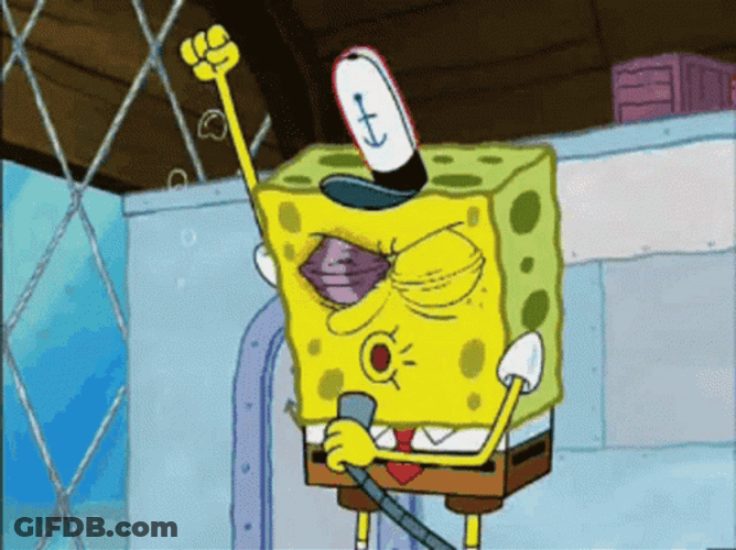 SpongeBob Football Kickoff GIF