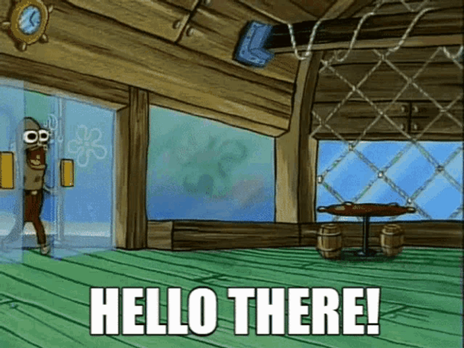 SpongeBob Fred Hello There GIF