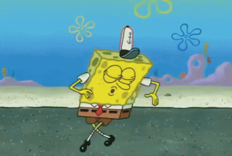 SpongeBob Funny Dance Moves GIF