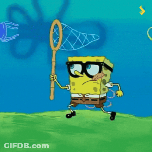Spongebob Funny Falling GIF