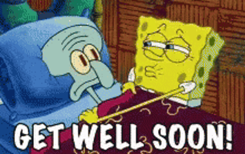 SpongeBob Get Well Soon GIF