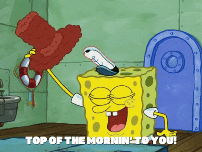 Spongebob Good Morning Meme GIF