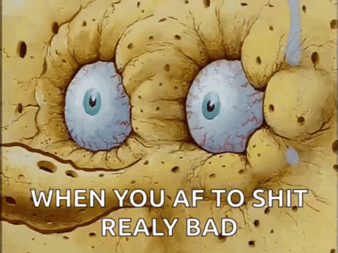 Spongebob Gotta Poop Really Bad GIF