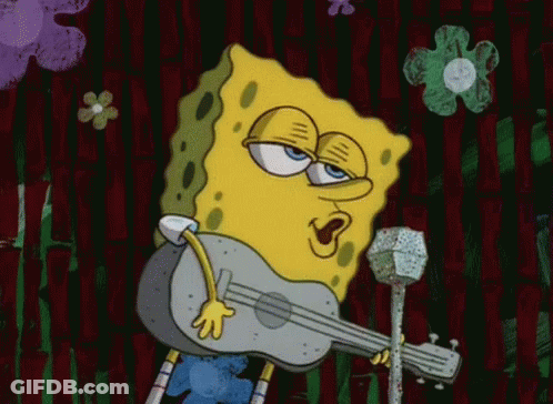 Spongebob Guitar GIF