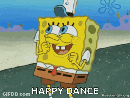 Spongebob Happy Dance GIF