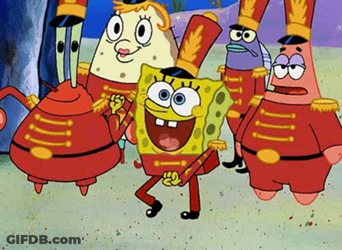 SpongeBob Happy Dance Meme GIF