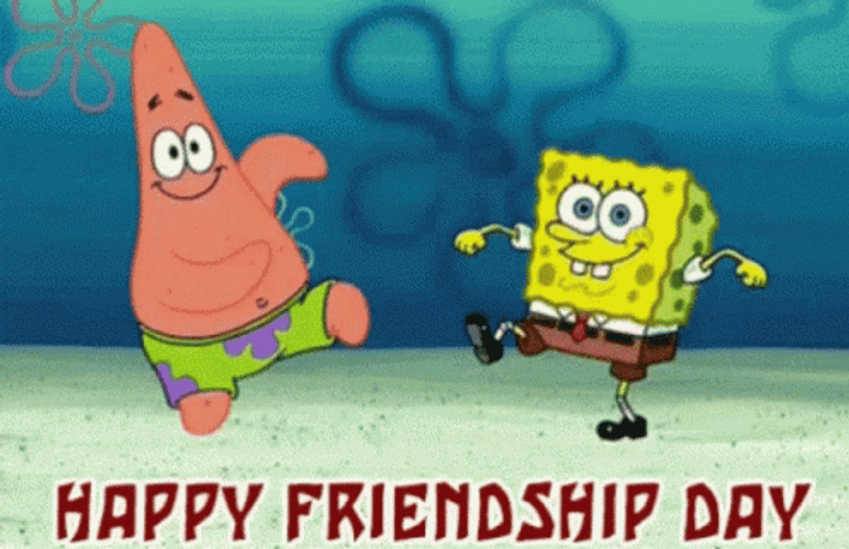 SpongeBob Happy Friendship Day GIF