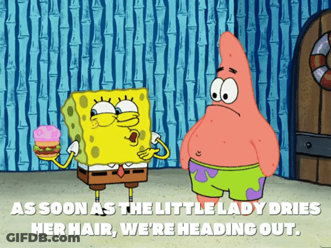 SpongeBob Head Out Plans GIF
