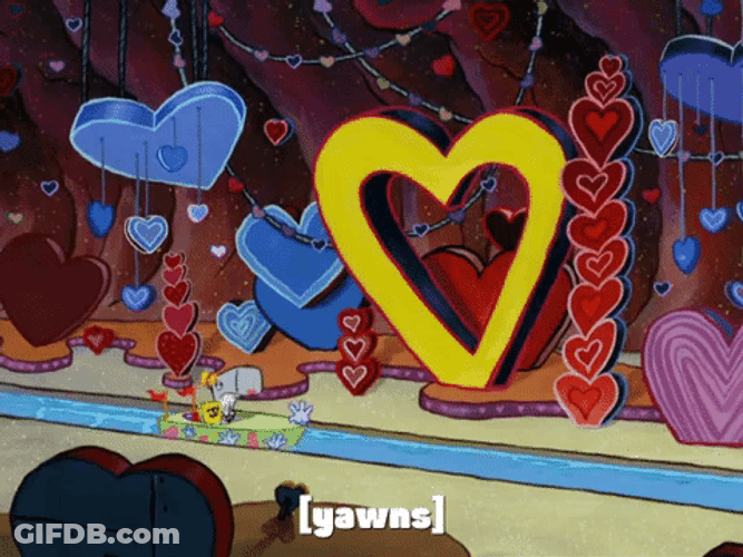 Spongebob Heart Tunnel GIF