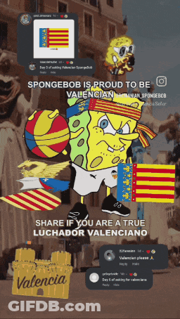 SpongeBob Holding Basketball Spongebob Proud To Be Valencian GIF