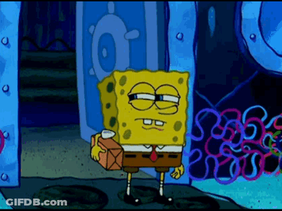 SpongeBob Holding Box GIF