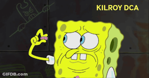 Spongebob Holding Brain Kilroy Dca GIF