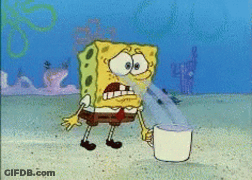 SpongeBob Holding Cup Of Coffee GIF