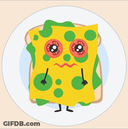SpongeBob Holding Sign With Sandwich GIF