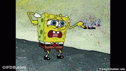 SpongeBob Holding Soap Bottle GIF
