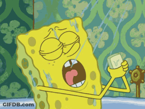 SpongeBob Holding Soap With A GIF