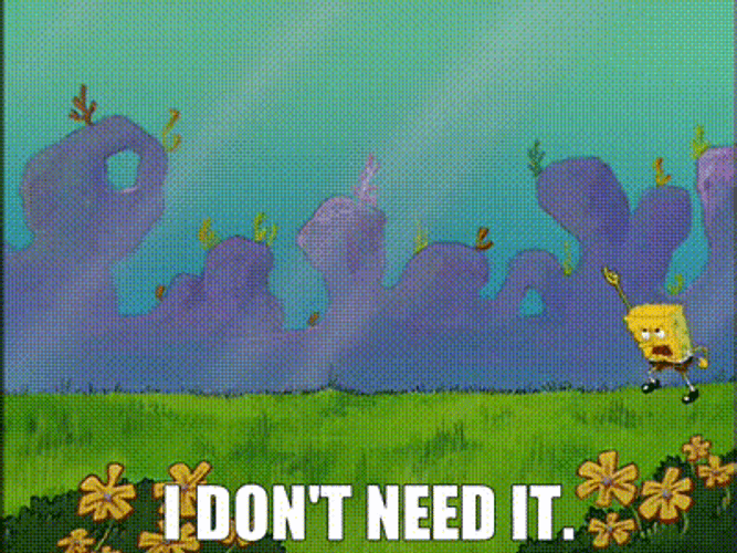 Spongebob I Don't Need It Mad Walking GIF