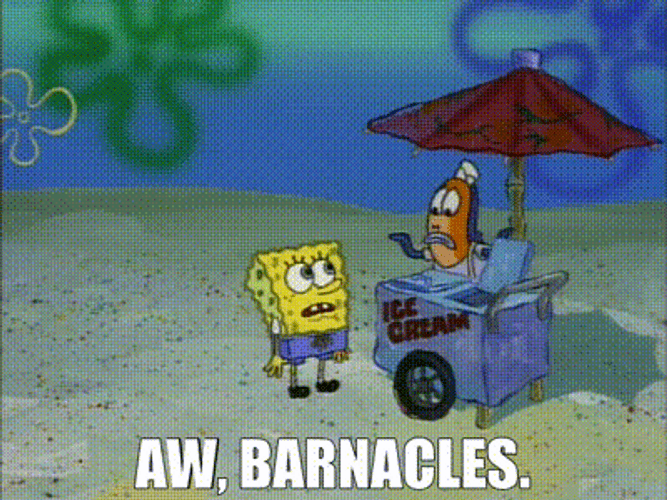 Spongebob I Need It Aw Barnacles Ice Cream GIF