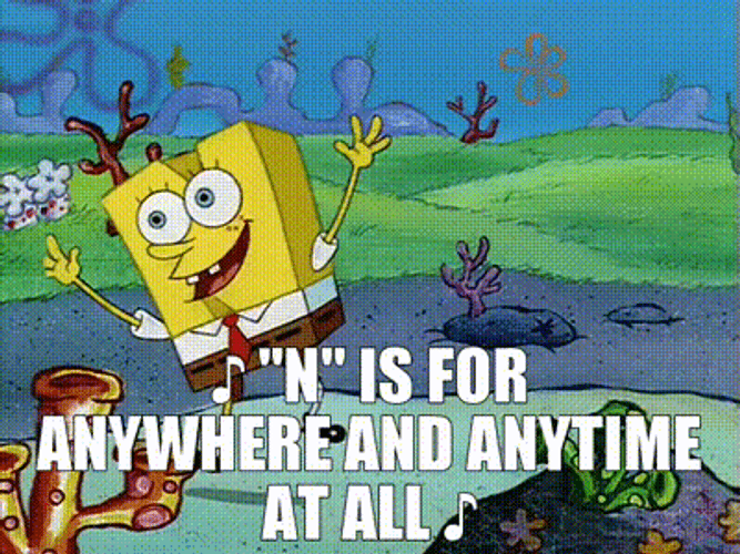 Spongebob I Need It Happy Tumbling Anywhere Anytime GIF