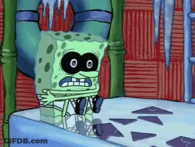 Spongebob Ice Shivering GIF