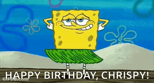 Spongebob In Hawaiian Skirt On Beach GIF