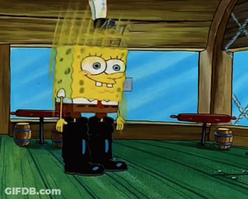 Spongebob In Pirate Boots GIF