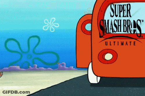 Spongebob In Super Smash Bros Ultimate Background GIF