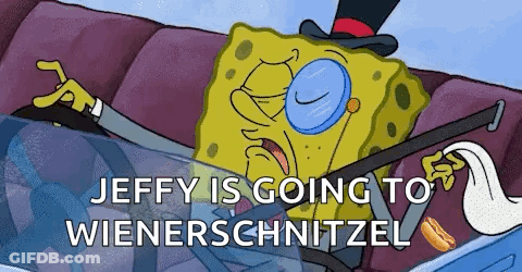 SpongeBob In Top Hat And Glasses GIF