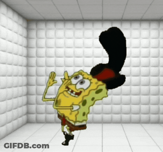 Spongebob Insanity Inside The White Room GIF