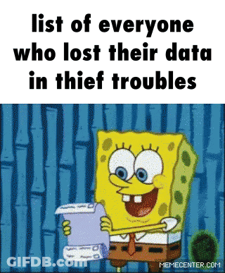Spongebob Is Holding A List Of Everyone Who Lost Their Data In Thief Troubles GIF