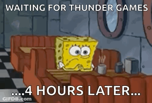 Spongebob Is Sitting At A Diner Table With A Cup Of Coffee . GIF