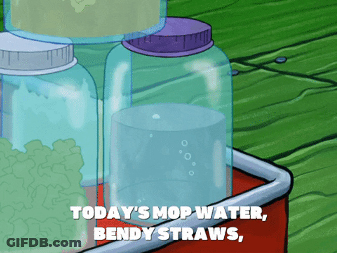 Spongebob Jarred Mop Water GIF