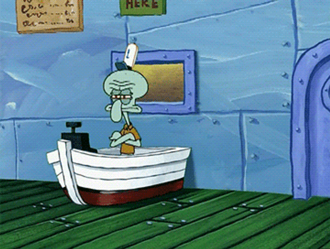 SpongeBob Just Hanging Around GIF